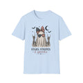 Patriotic Ghost T-Shirt — "Stars, Stripes & Spooks" 4th of July Halloween Tee - Boo Crew Boutique