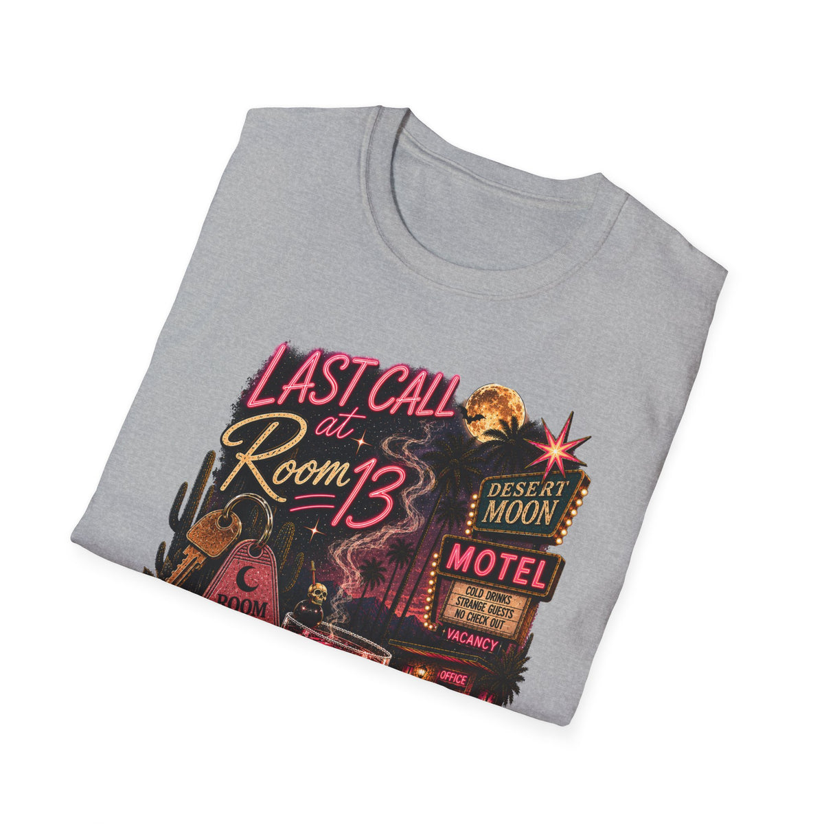 Last Call at Room 13 Tee | Vintage Desert Motel Graphic Shirt - Boo Crew Boutique