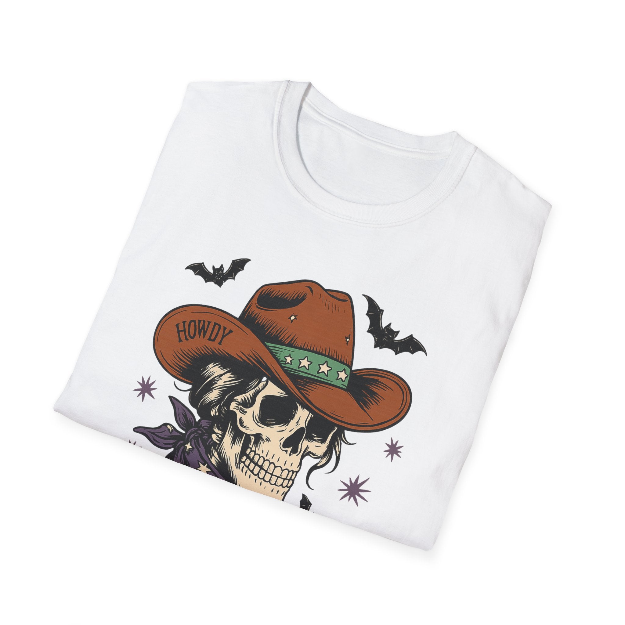 Cowghouls Skull Cowboy T-Shirt — Halloween Western Horror Tee