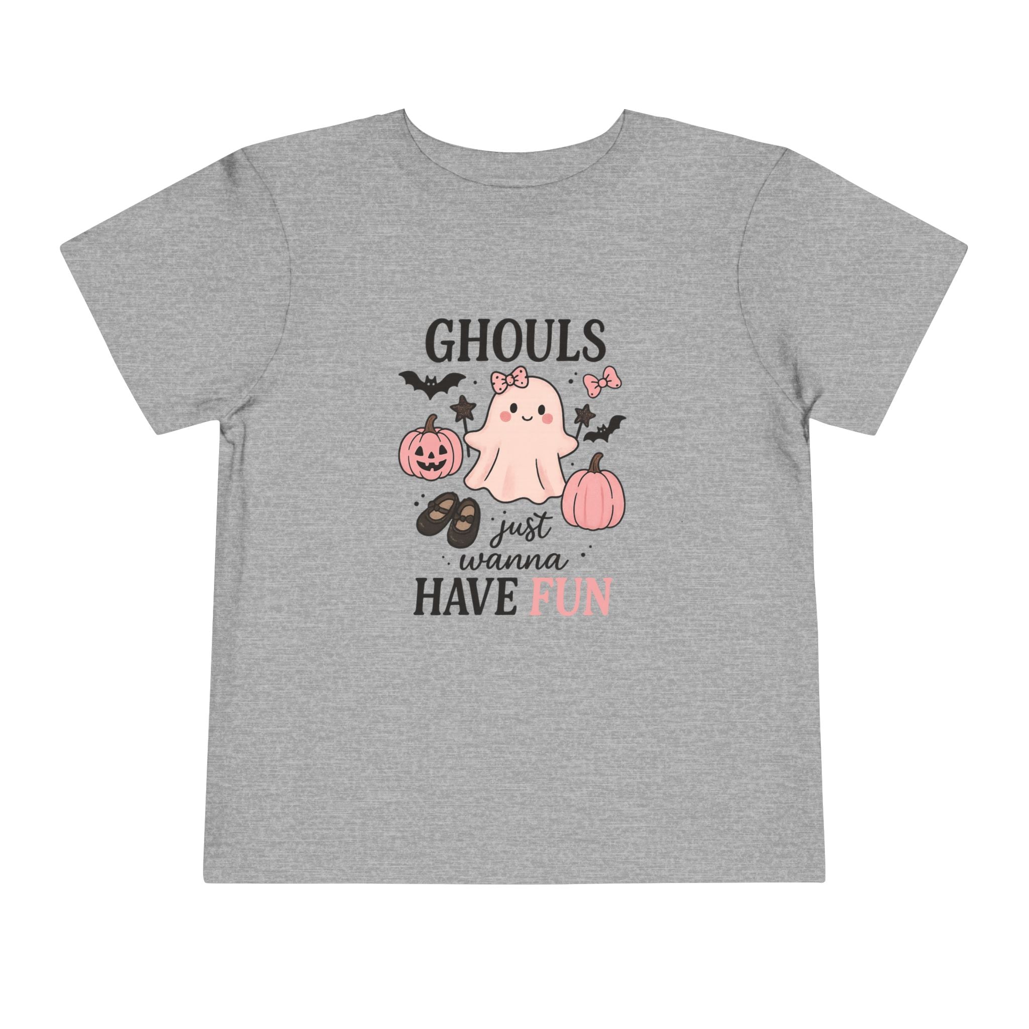 Toddler Halloween Tee - "Ghouls Just Wanna Have Fun" Cute Ghost & Pumpkins - Boo Crew Boutique