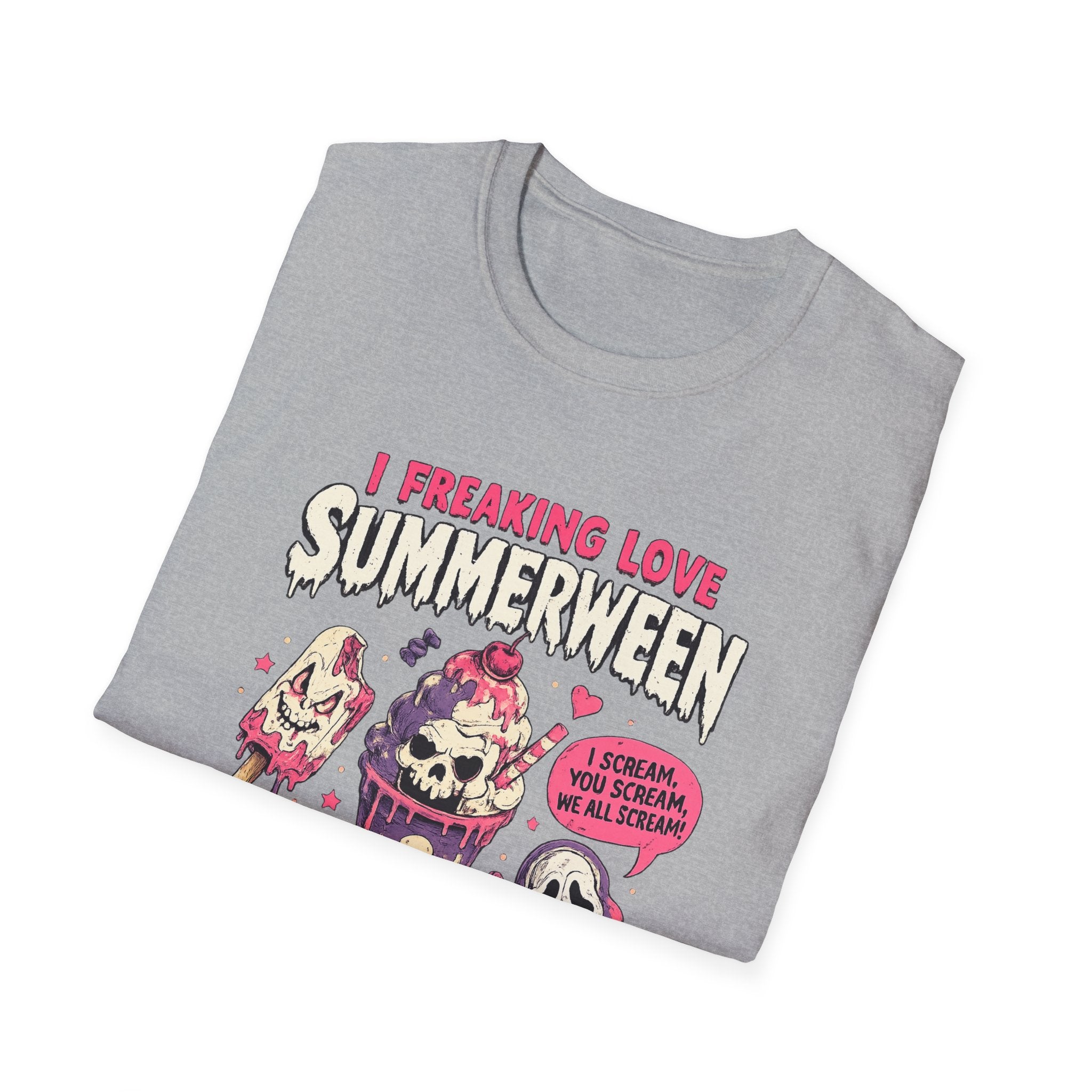 “I Freaking Love Summerween” Cute Spooky Ice Cream Graphic - Boo Crew Boutique