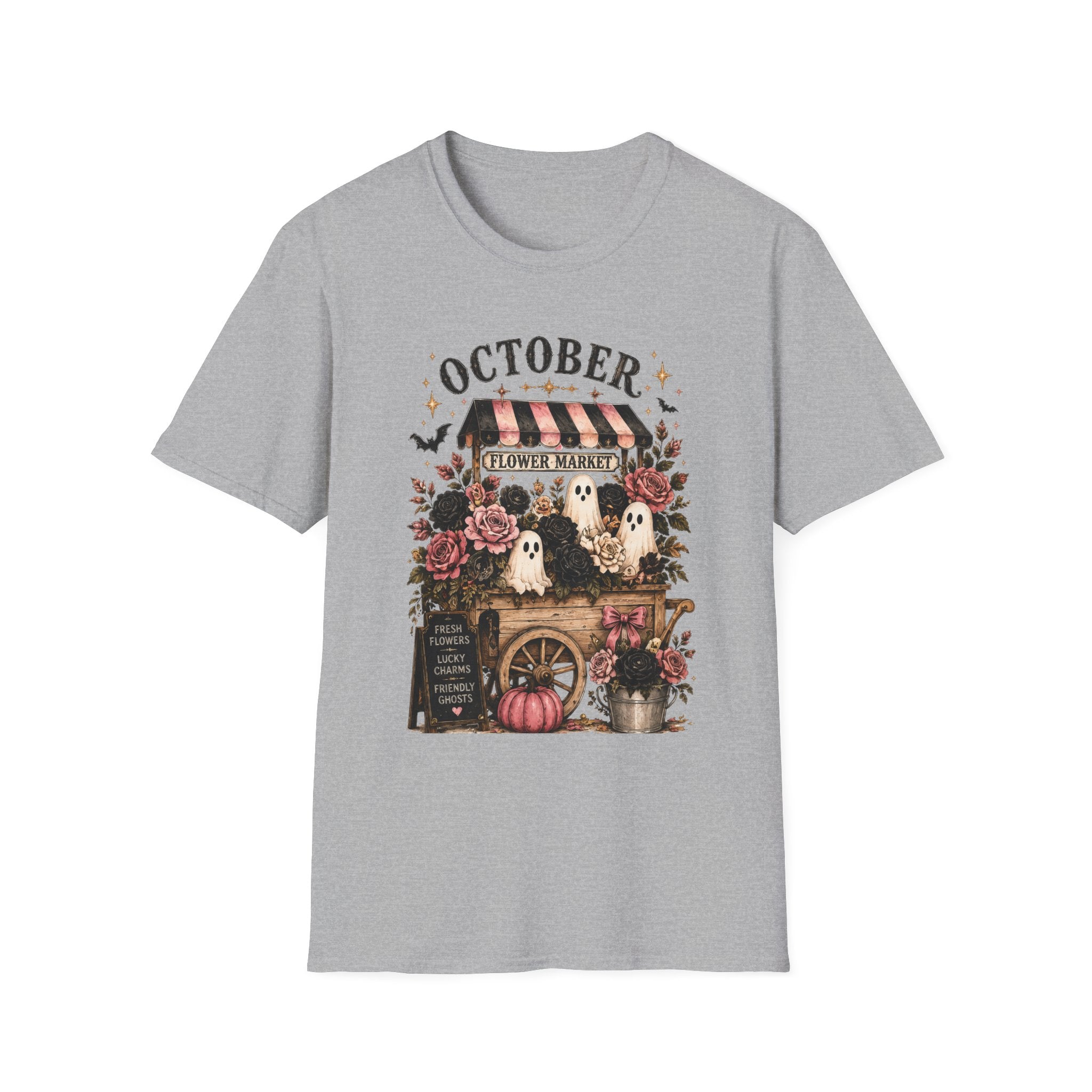 October Flower Market Tee - Boo Crew Boutique