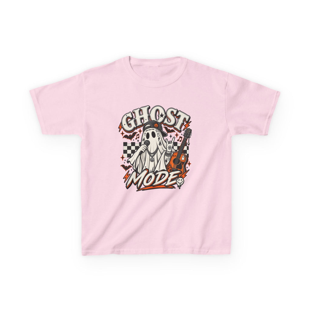 Kids T‑Shirt — "Ghost Mode" Cute Spooky Graphic Tee for Halloween - Boo Crew Boutique