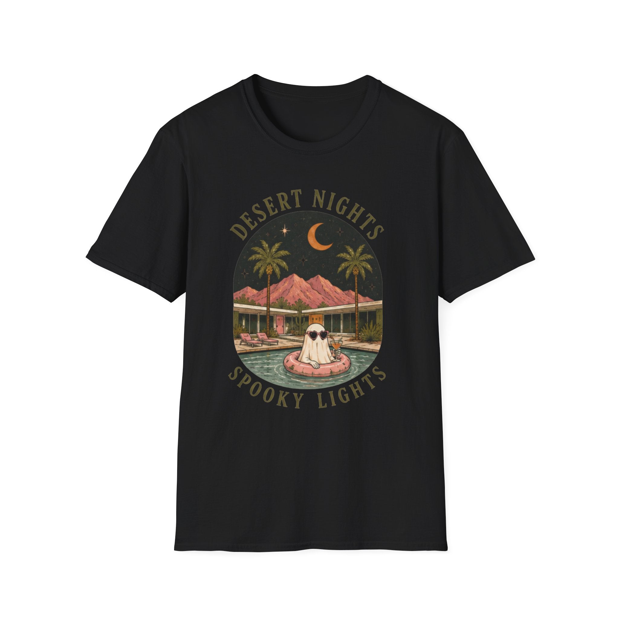 Desert Nights T-Shirt — Retro Moonlit Palm Graphic Tee - Boo Crew Boutique