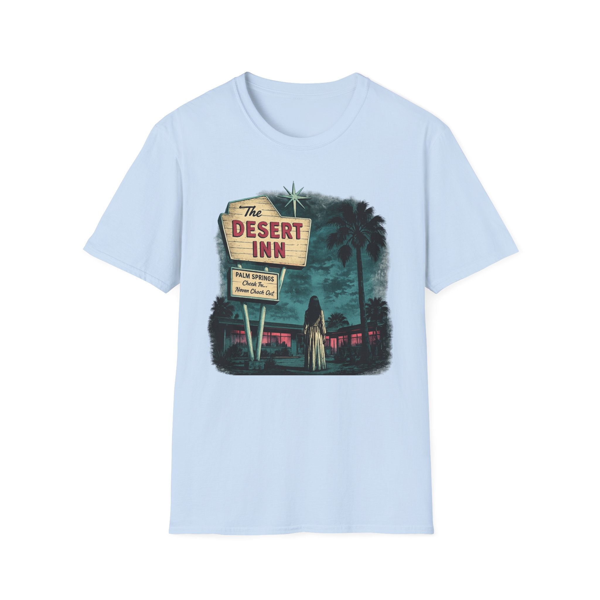 Retro Palm Springs Motel Vintage Sign Tee - Boo Crew Boutique
