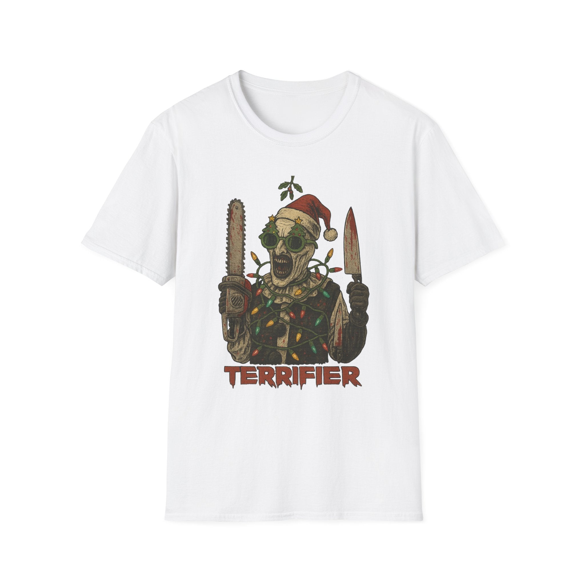 Terrifier Holiday Unisex T-Shirt - Perfect for Horror Fans, Halloween, Christmas, Cozy Wear, Gift for Horror Fan