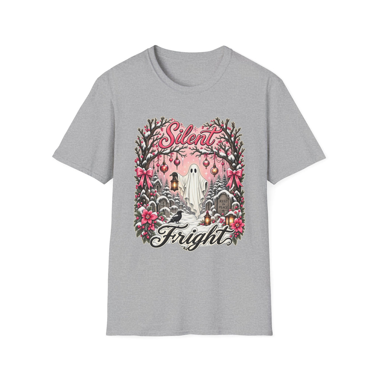 Silent Frights T-Shirt — Cute Retro Ghost Christmas Tee - Boo Crew Boutique