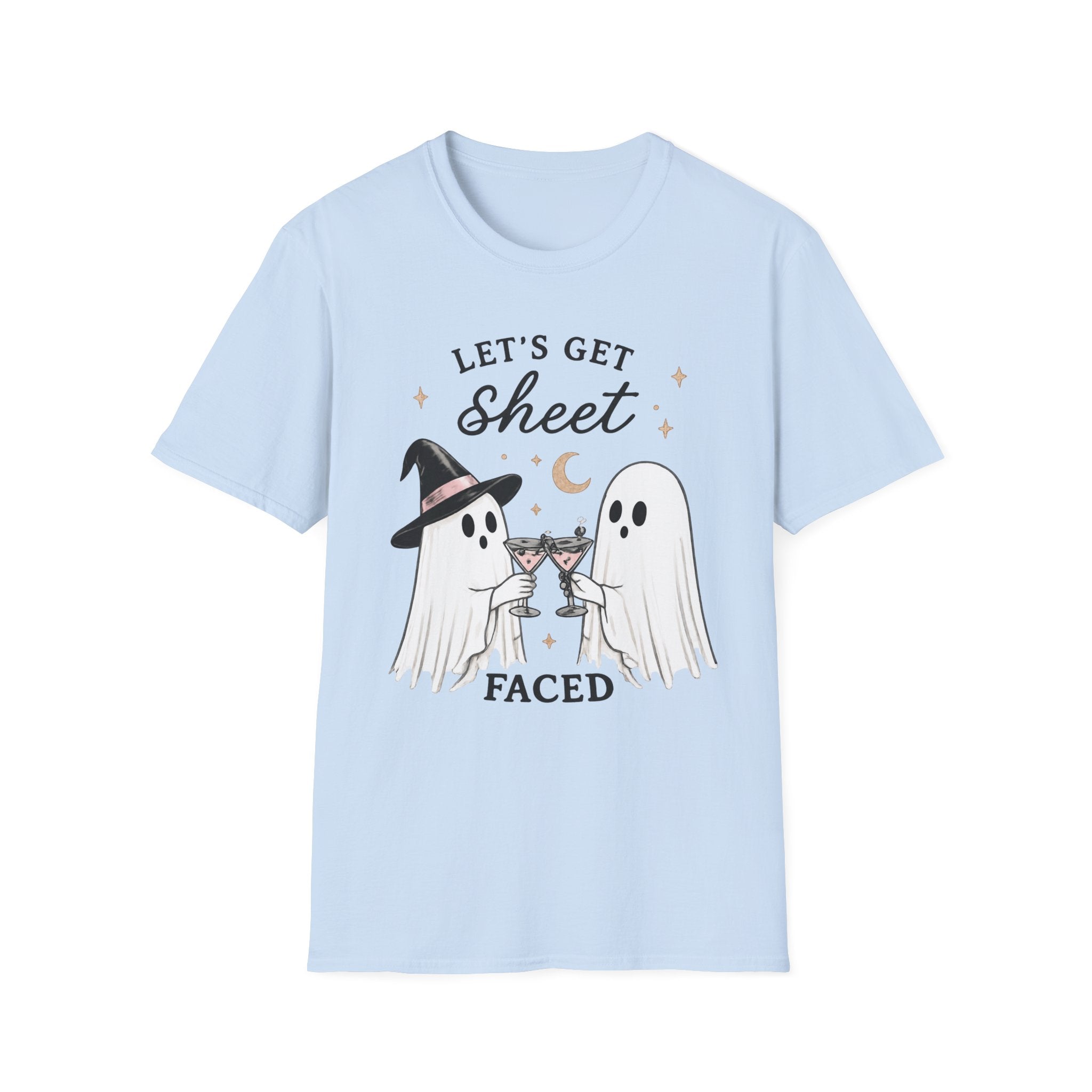 Let's Get Sheet Faced T-Shirt — Cute Halloween Ghost Tee - Boo Crew Boutique