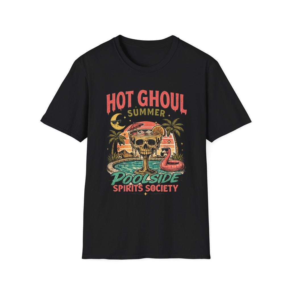 Retro Skull Poolside Graphic Tee - Boo Crew Boutique