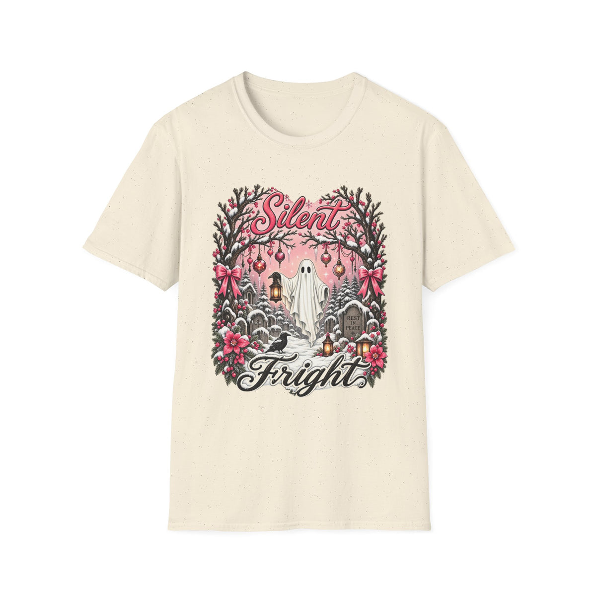 Silent Frights T-Shirt — Cute Retro Ghost Christmas Tee - Boo Crew Boutique