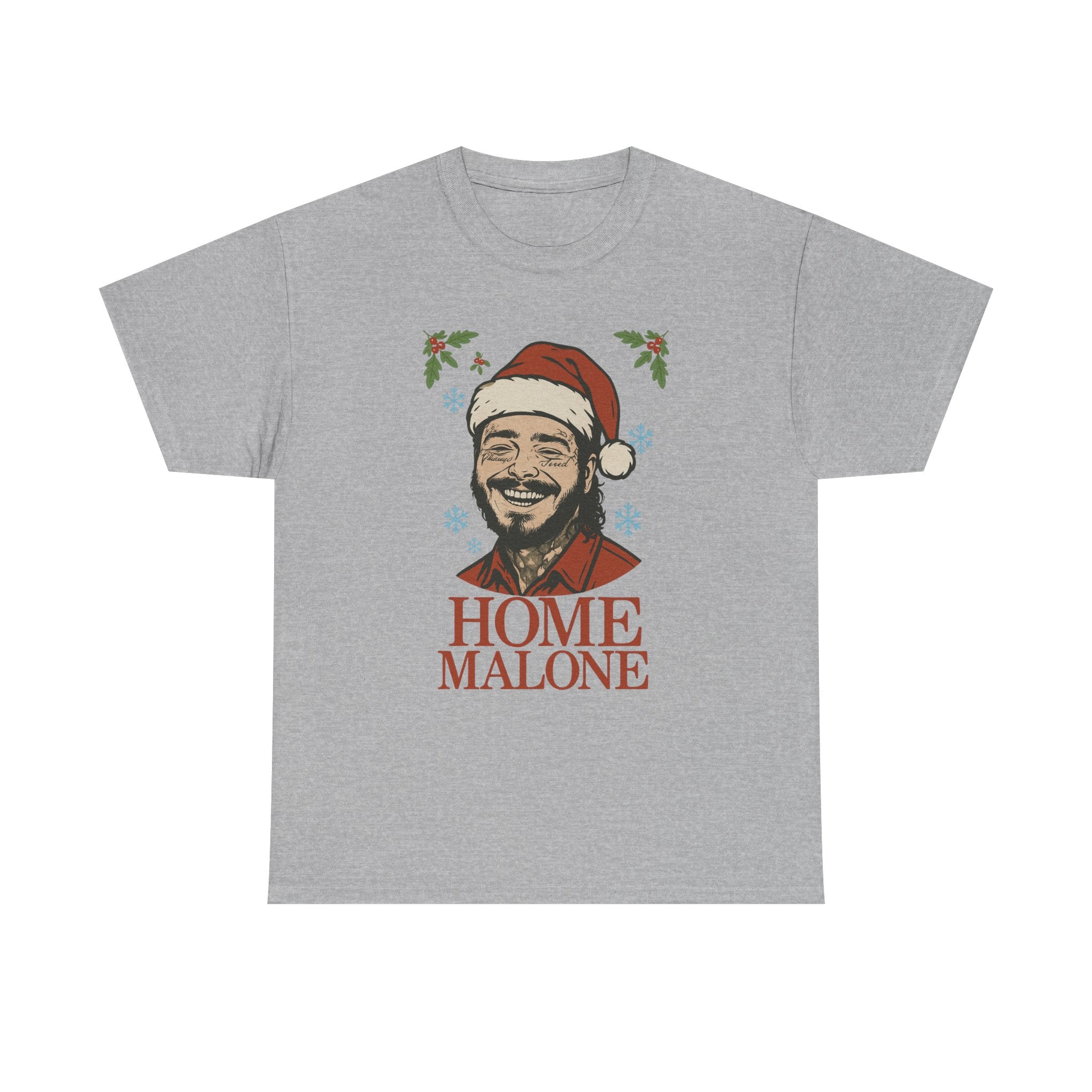 Home Malone Santa Tee | Christmas rapper holiday tee, Christmas Malone Tee, Gift for Music Lover