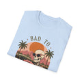 Skull Sunset T-Shirt — "Bad to the Bone" Retro Palm Beach Tee - Boo Crew Boutique