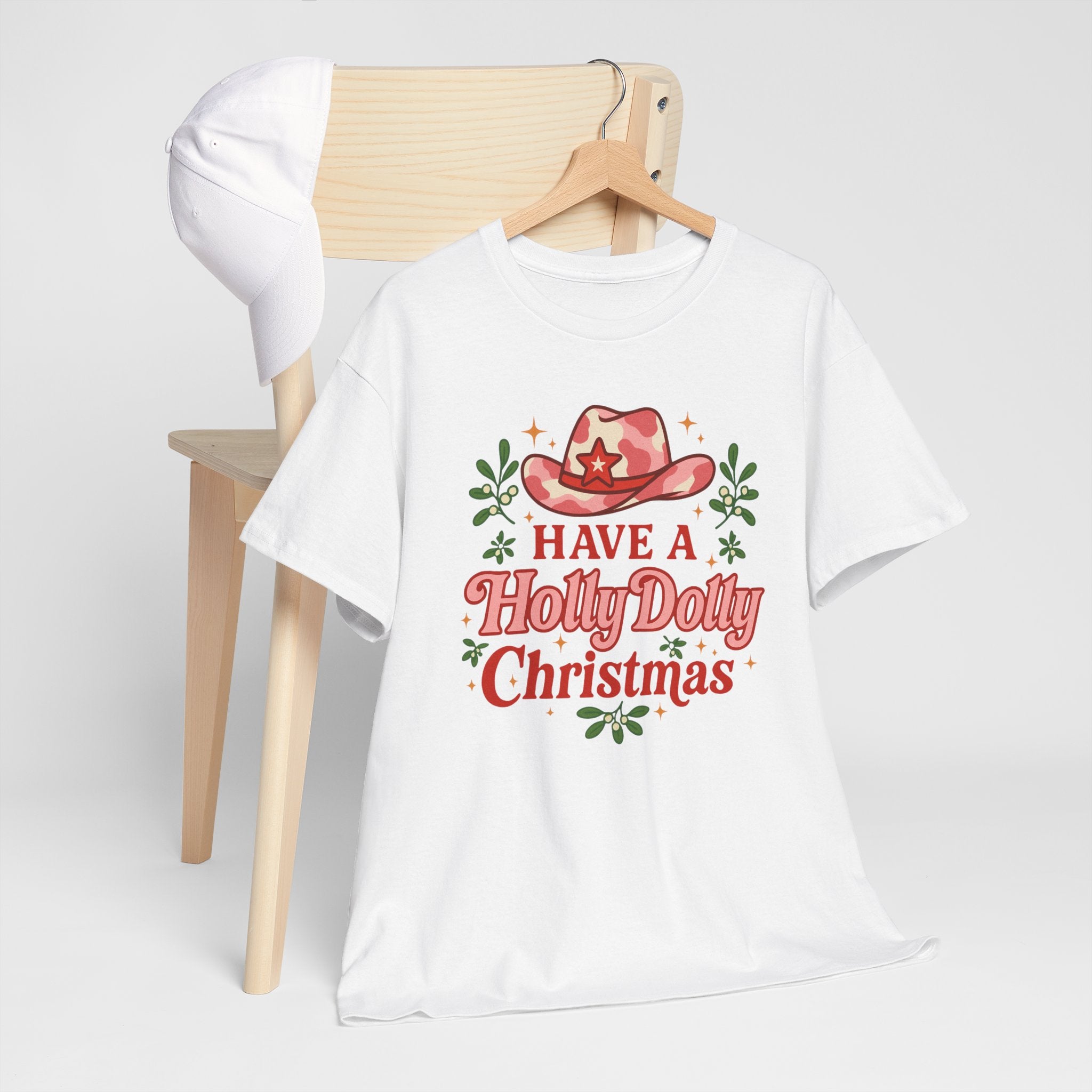 Holly Dolly Christmas Tee | Cowboy Western Xmas Shirt, Gift for Dolly Parton Fans
