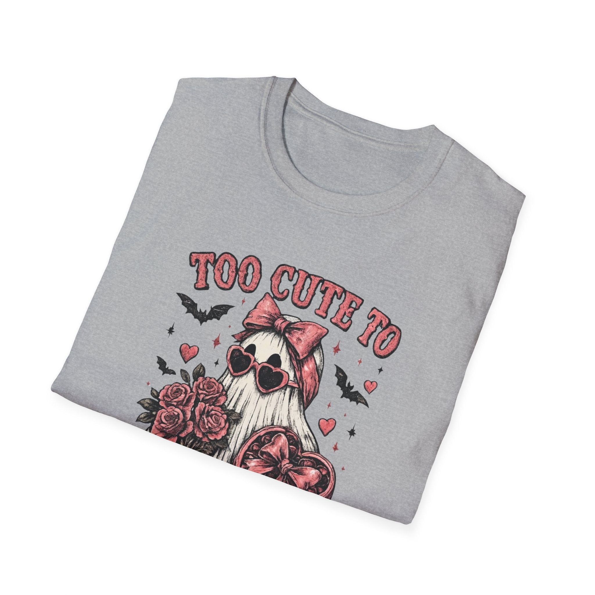"Too Cute to Haunt" Halloween Ghost with Roses - Boo Crew Boutique