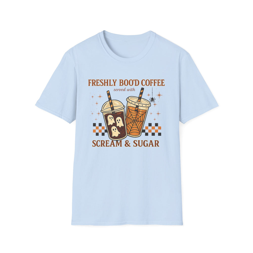Freshly Boo'd Coffee Halloween T-Shirt - Boo Crew Boutique
