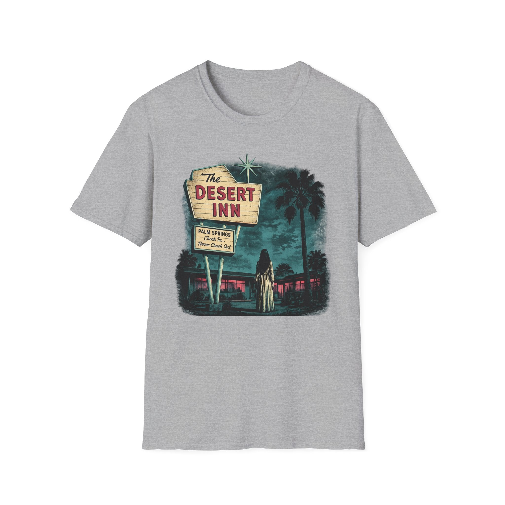 Retro Palm Springs Motel Vintage Sign Tee - Boo Crew Boutique