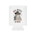 Red, White & Boo Can Cooler — Patriotic Halloween Drink Koozie - Boo Crew Boutique