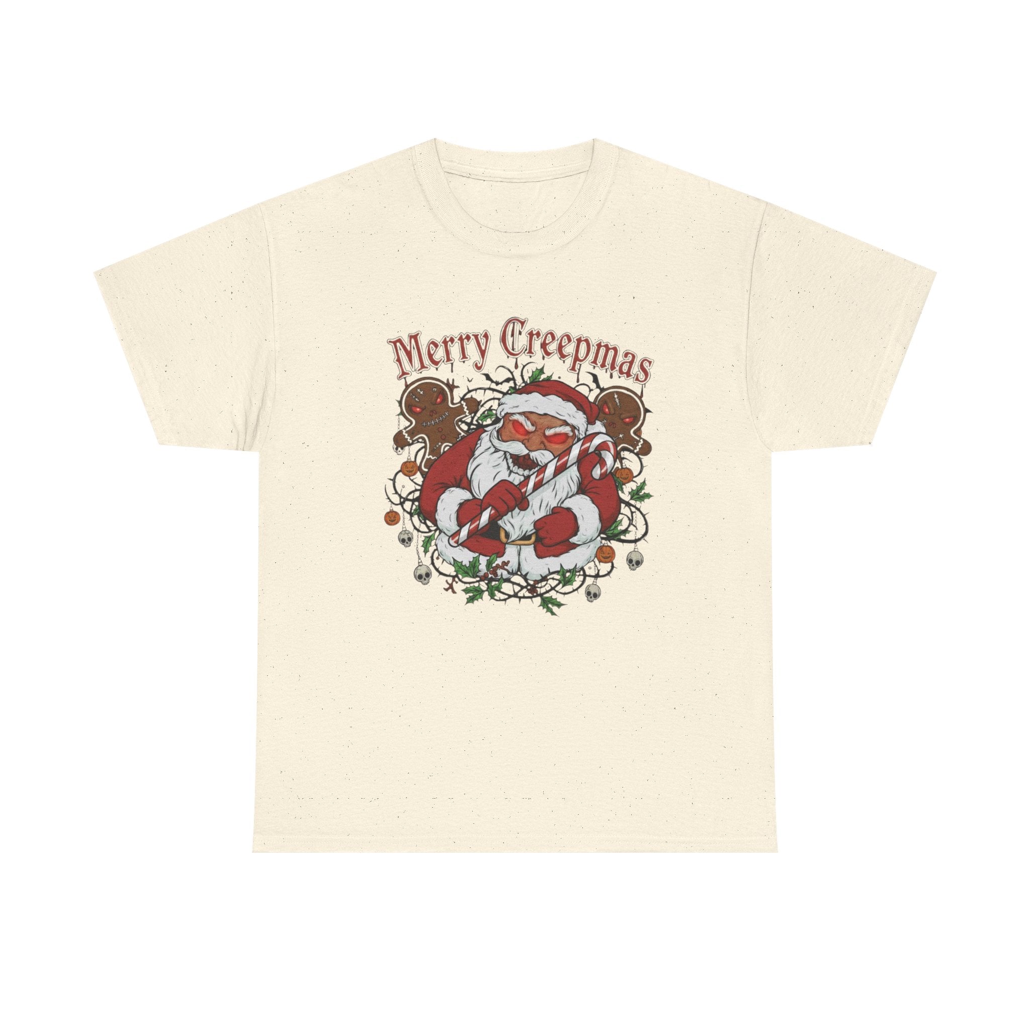 Merry Creepmas Santa T-Shirt | Creepy Christmas Shirt, Spooky Santa Tee
