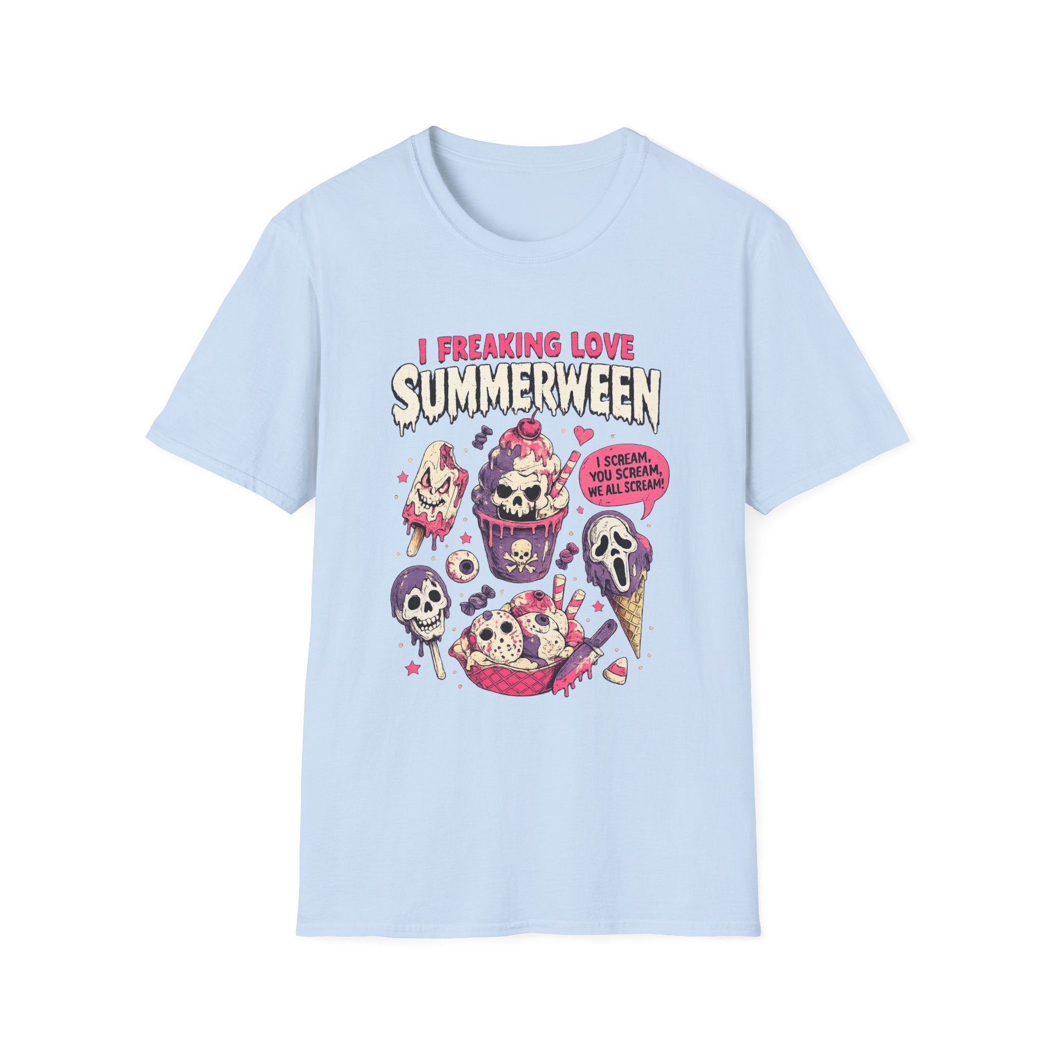 “I Freaking Love Summerween” Cute Spooky Ice Cream Graphic - Boo Crew Boutique