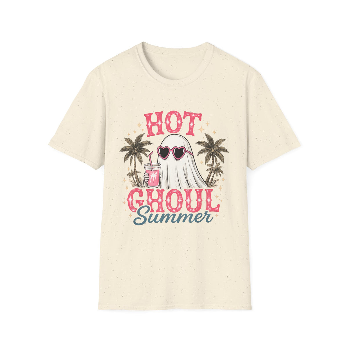 "Hot Ghoul Summer" Ghost Beach Tee - Boo Crew Boutique