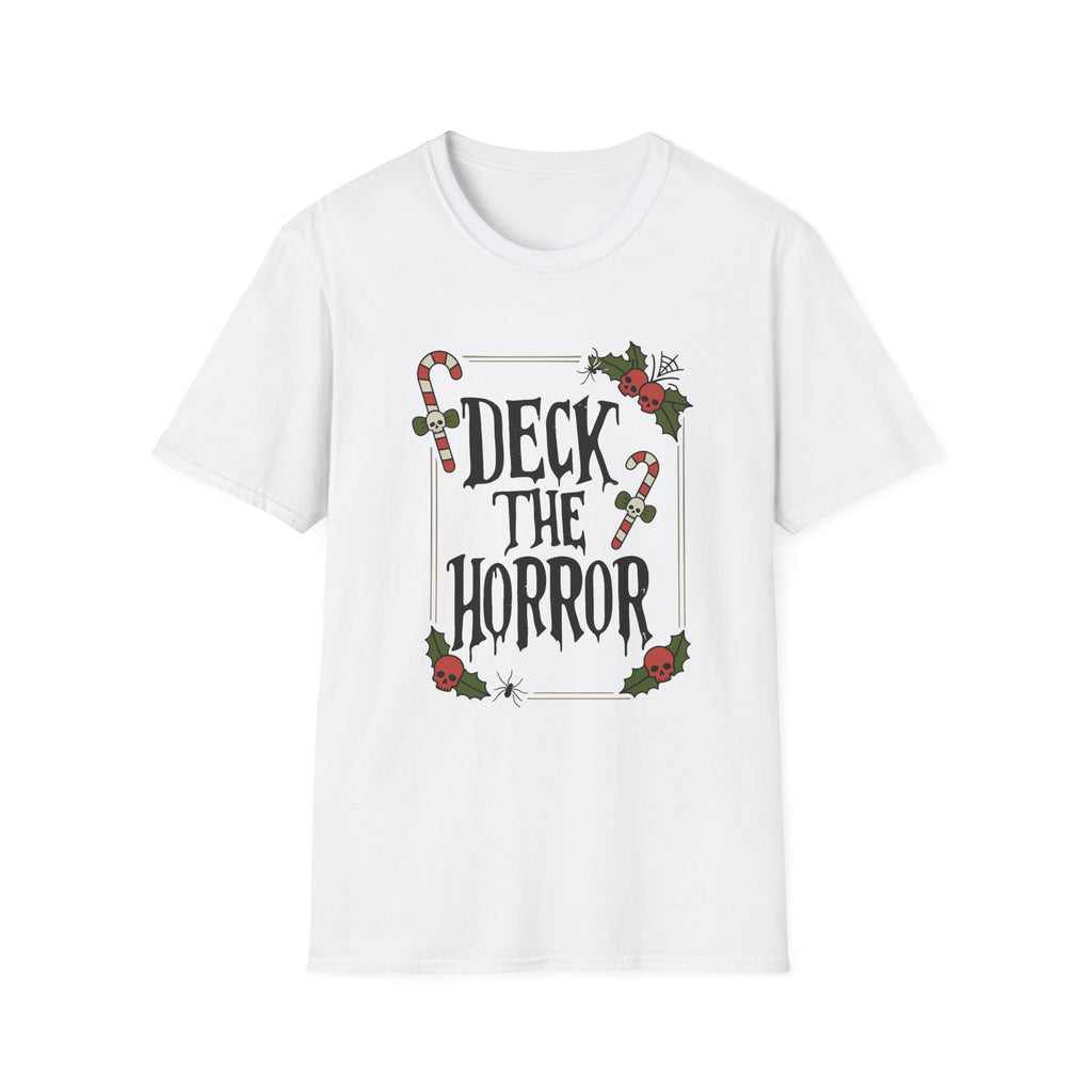 Christmas Horror T-Shirt, Merry Christmas Tee, Unisex Graphic Shirt, Gift for Horror Lovers, Deck the Horror Tee - Boo Crew Boutique