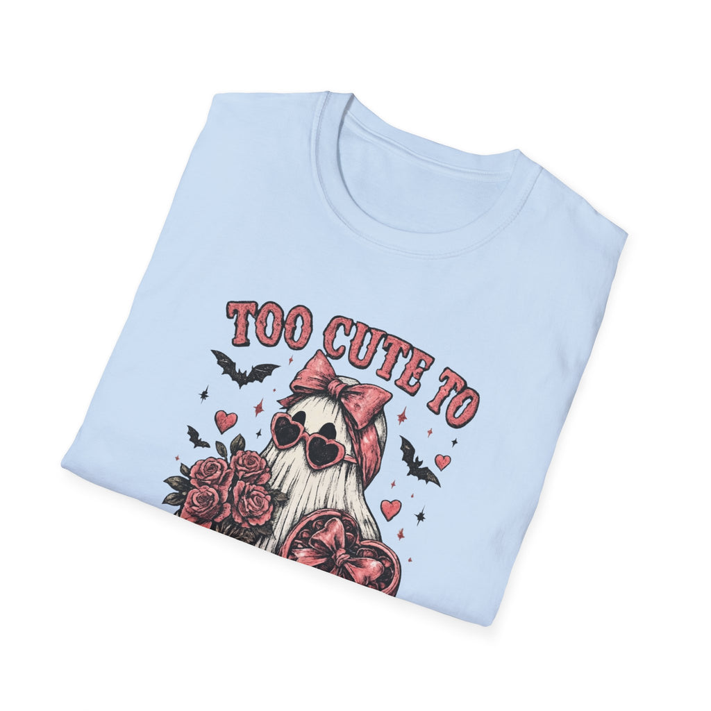 "Too Cute to Haunt" Halloween Ghost with Roses - Boo Crew Boutique