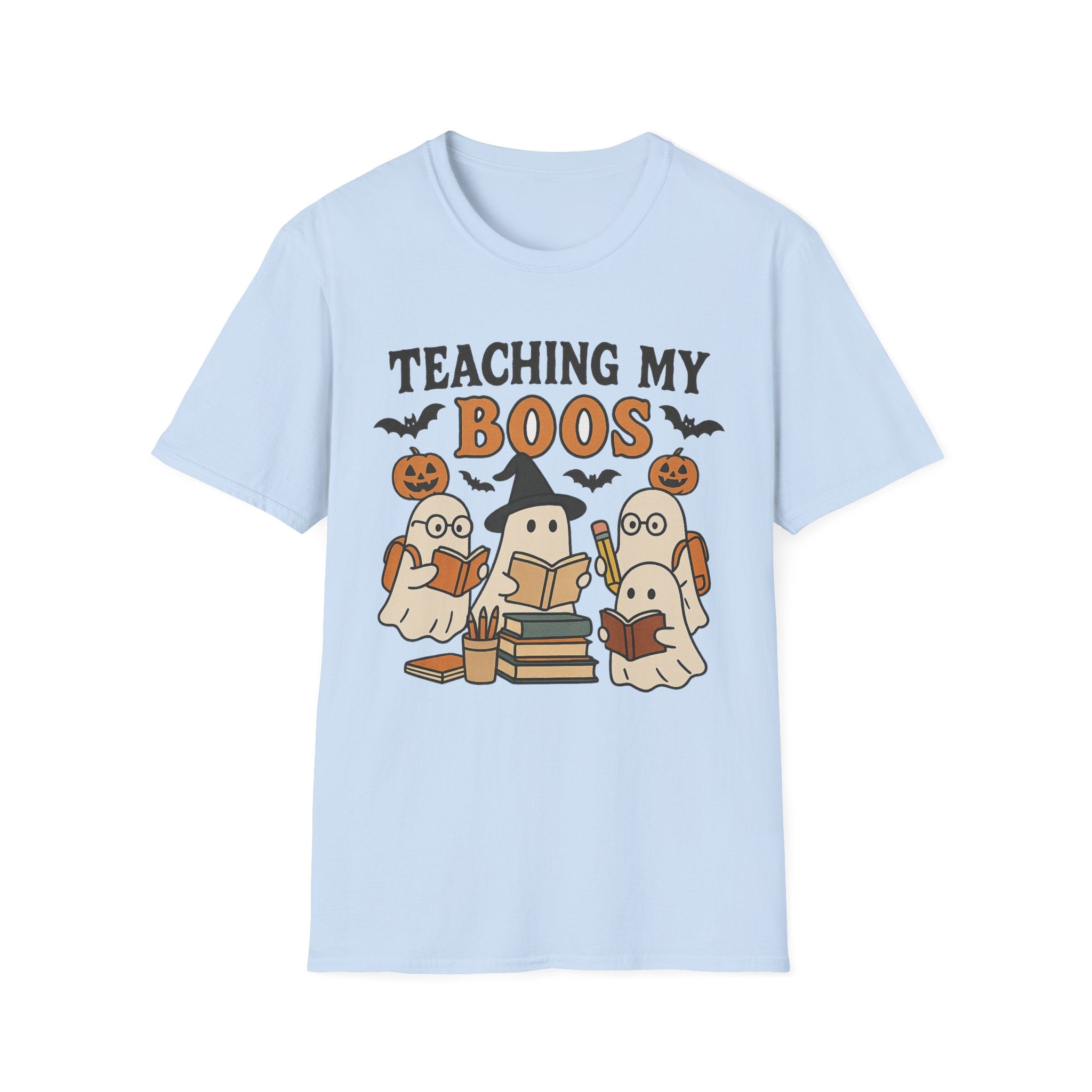 Teacher Halloween T-Shirt — "Teaching My Boos" Cute Ghosts & Pumpkins Tee - Boo Crew Boutique
