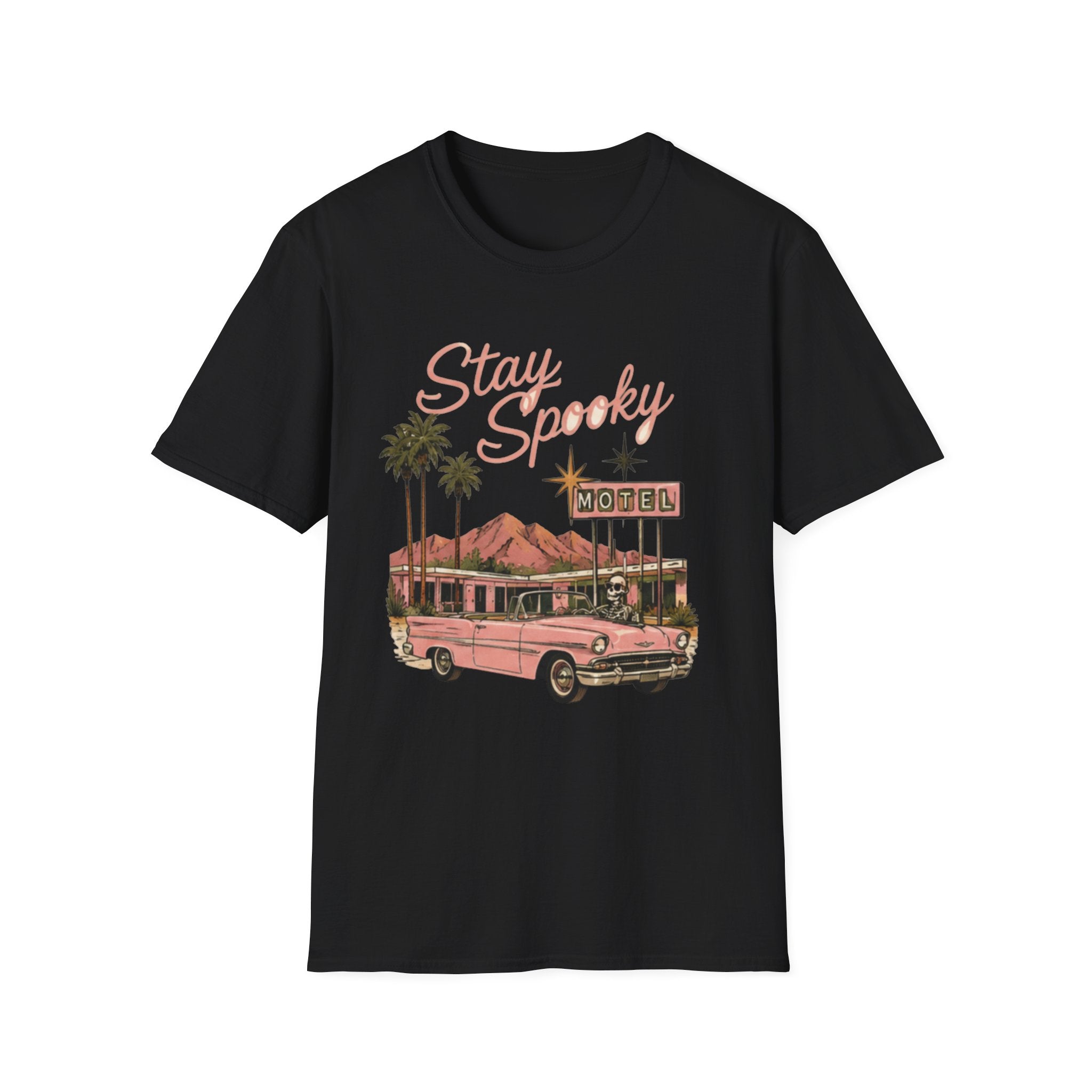 Stay Spooky Palm Springs Motel T-Shirt - Boo Crew Boutique