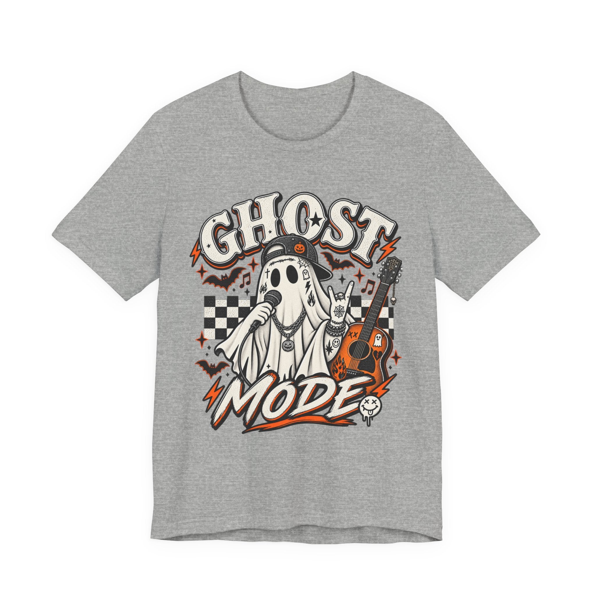 Ghost Mode T-Shirt — Retro Halloween Graphic Tee - Boo Crew Boutique