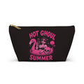 Accessory Pouch — "Hot Ghoul Summer" Pink Retro Pinup Makeup Bag - Boo Crew Boutique
