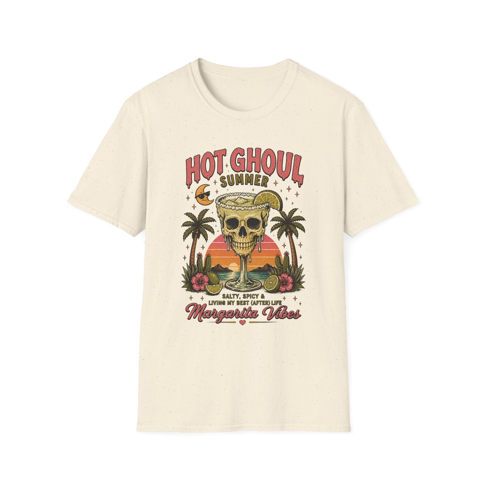 Vintage Skull & Palm Beach Margarita Tee - Boo Crew Boutique