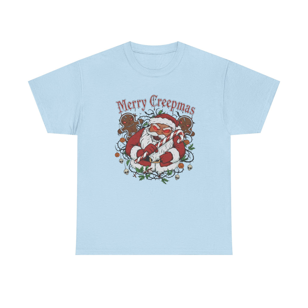 Merry Creepmas Santa T-Shirt | Creepy Christmas Shirt, Spooky Santa Tee