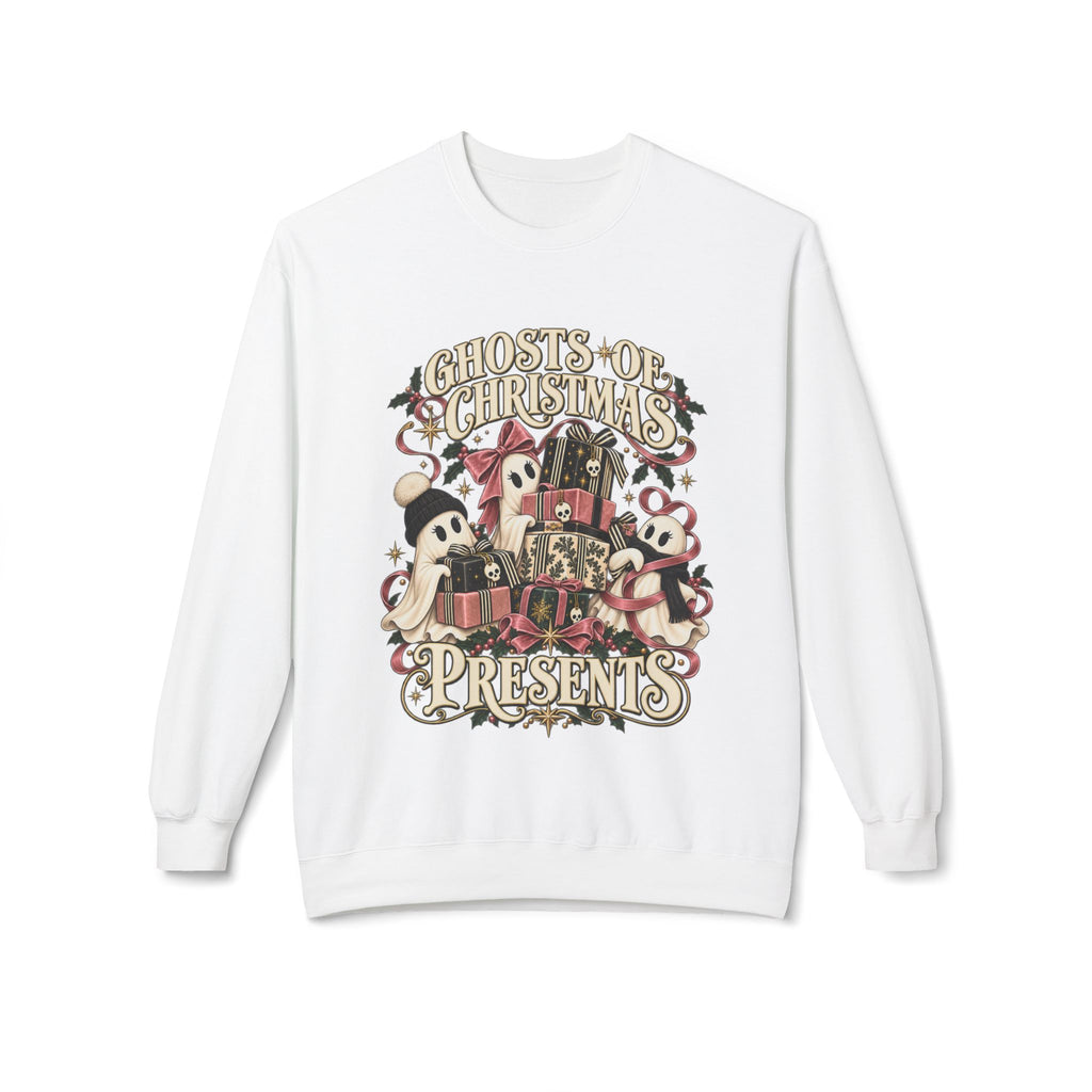 Ghosts of Christmas Presents Holiday Crewneck Sweatshirt - Boo Crew Boutique