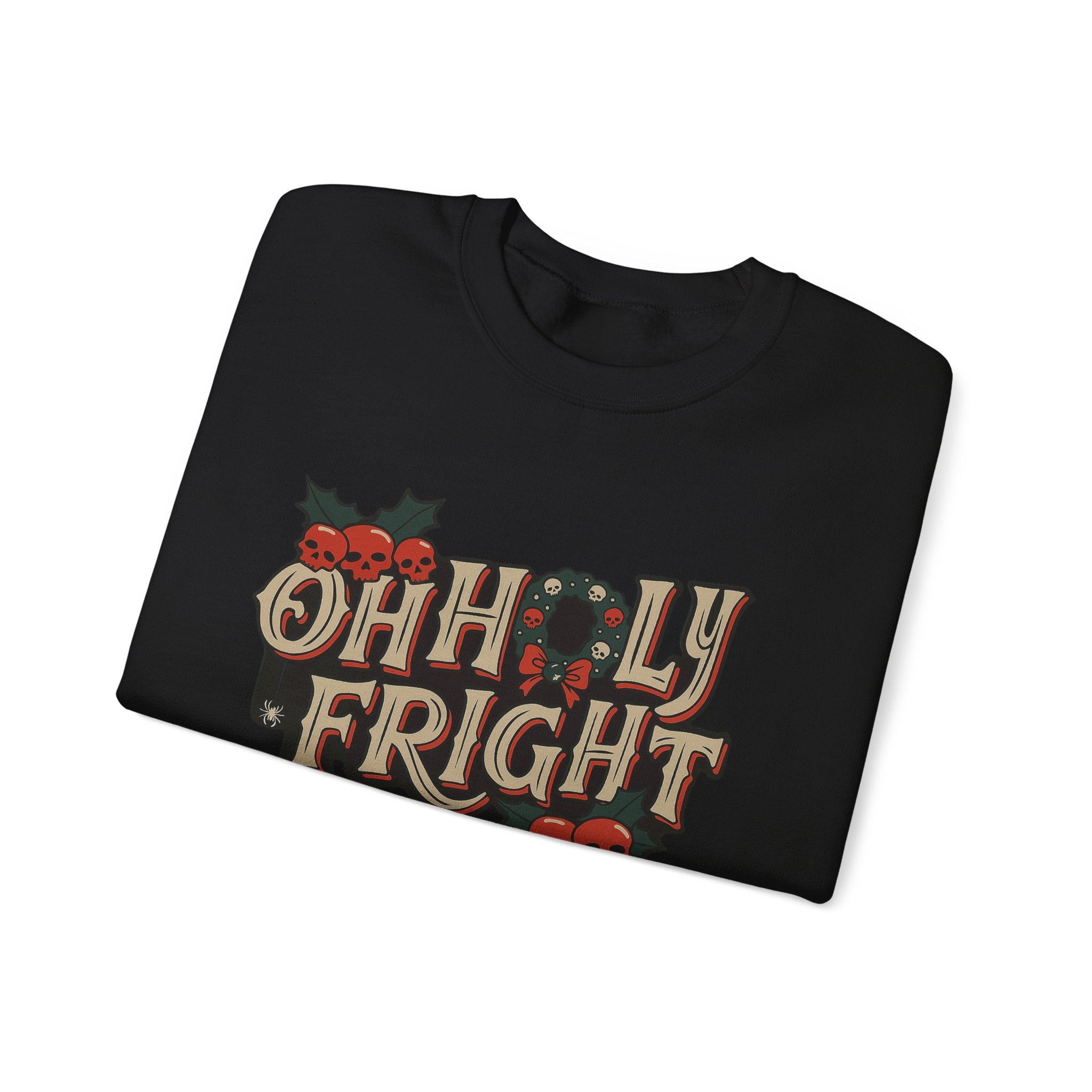 Spooky Christmas Sweatshirt - Merry Creepmas Style, Unisex Apparel, Xmas Horror, Perfect for Parties, Gift for Halloween Lovers