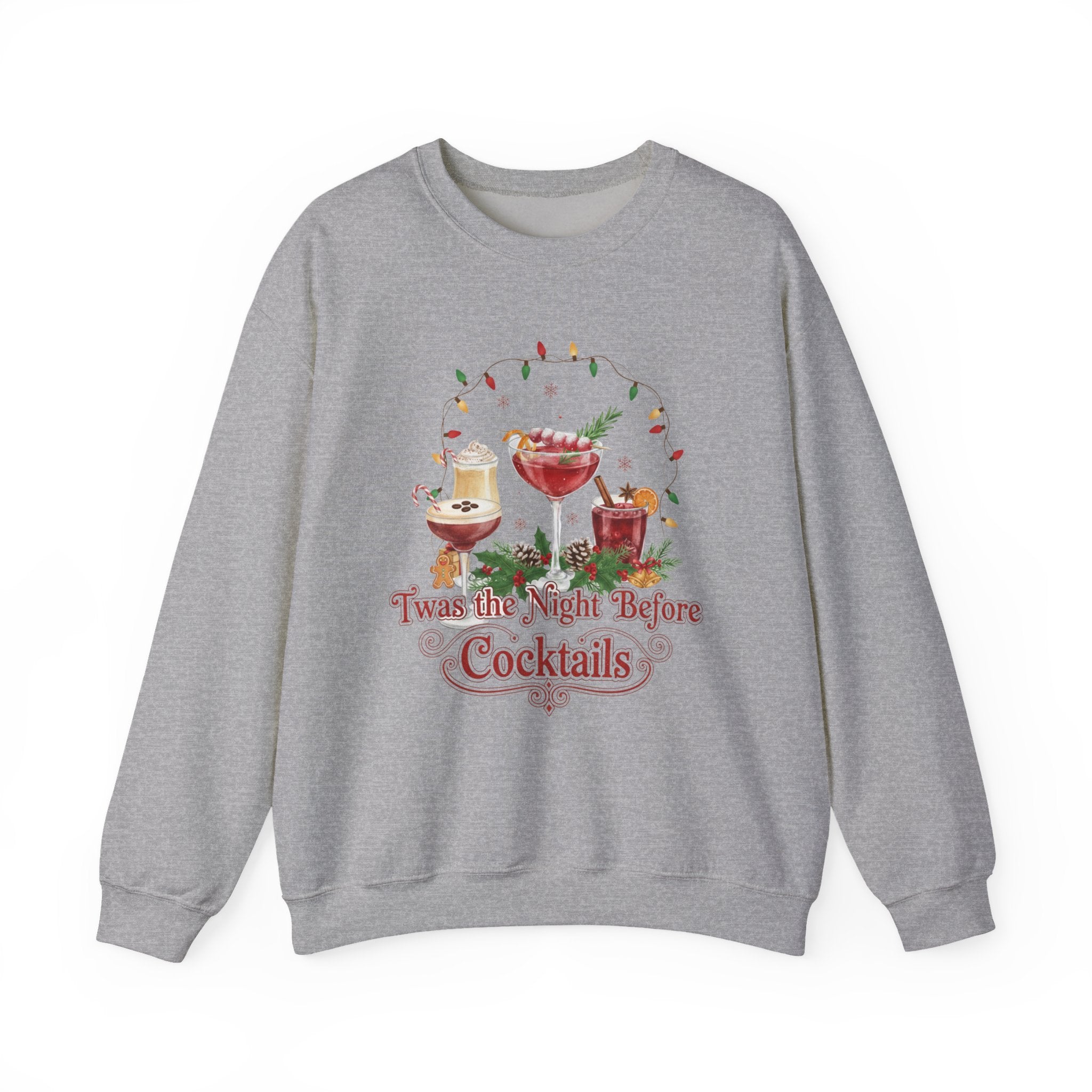 Christmas Cocktail Sweatshirt, Holiday Party Jumper, Festive Xmas Drinks Top, Funny Drinking Apparel, Winter Cheers Shirt