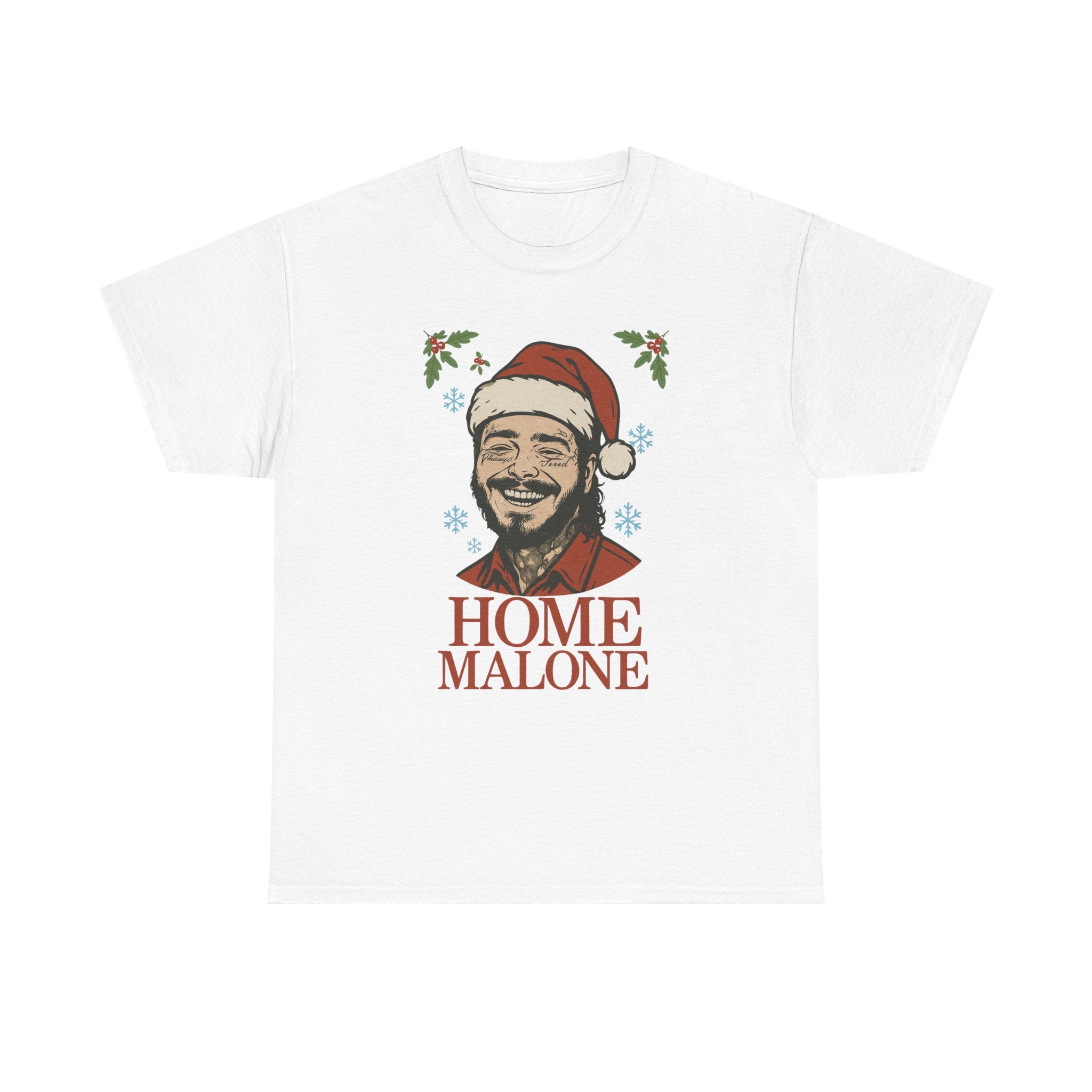 Home Malone Santa Tee | Christmas rapper holiday tee, Christmas Malone Tee, Gift for Music Lover