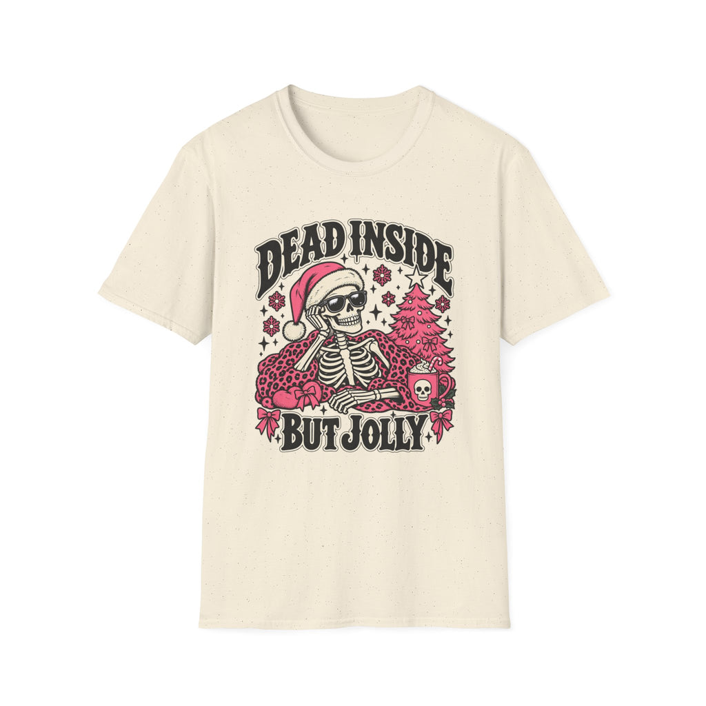 Jolly to the Bone Skeleton Christmas Tee - Boo Crew Boutique