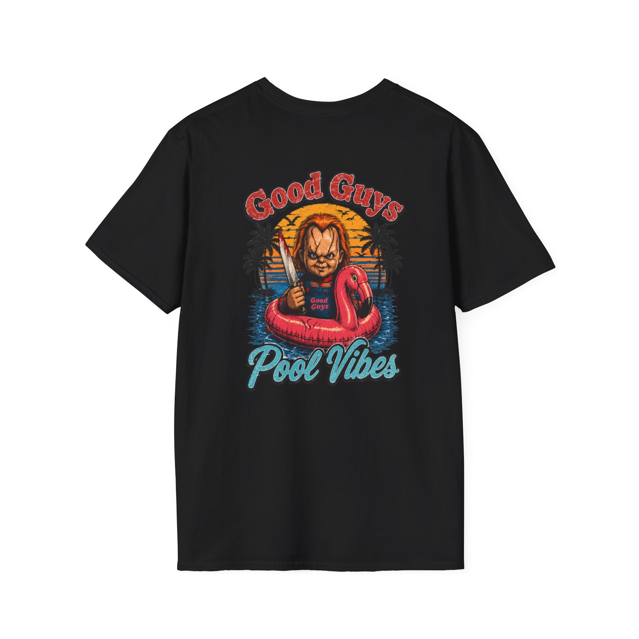 “Want to Play?” Chucky Back Image - Boo Crew Boutique