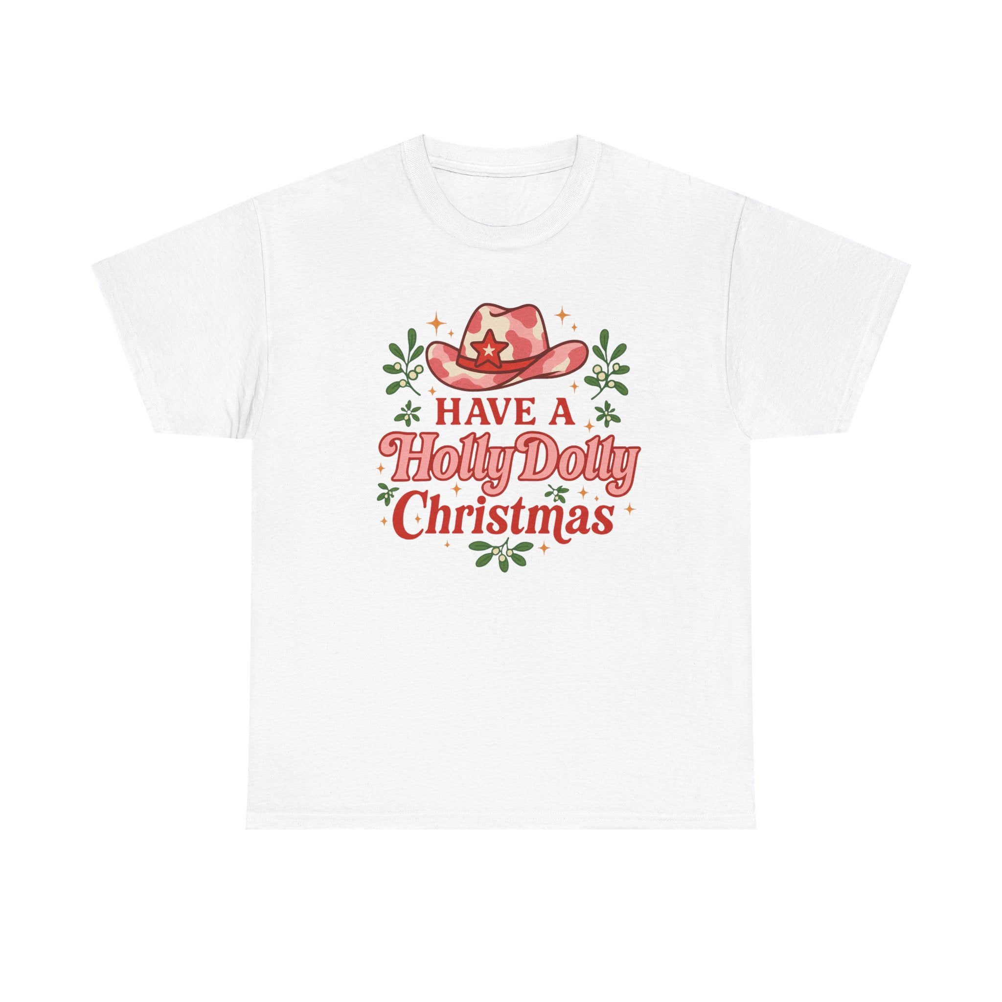 Holly Dolly Christmas Tee | Cowboy Western Xmas Shirt, Gift for Dolly Parton Fans