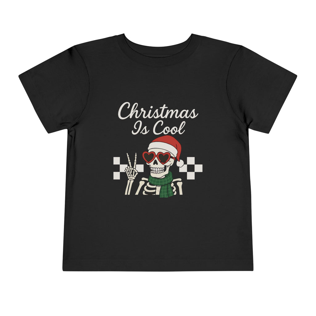 Toddler Skeleton Christmas Tee, Fun Kids Holiday Shirt, Cute Toddler Christmas Apparel, Halloween and Christmas Gift, Festive Toddler Wear - Boo Crew Boutique