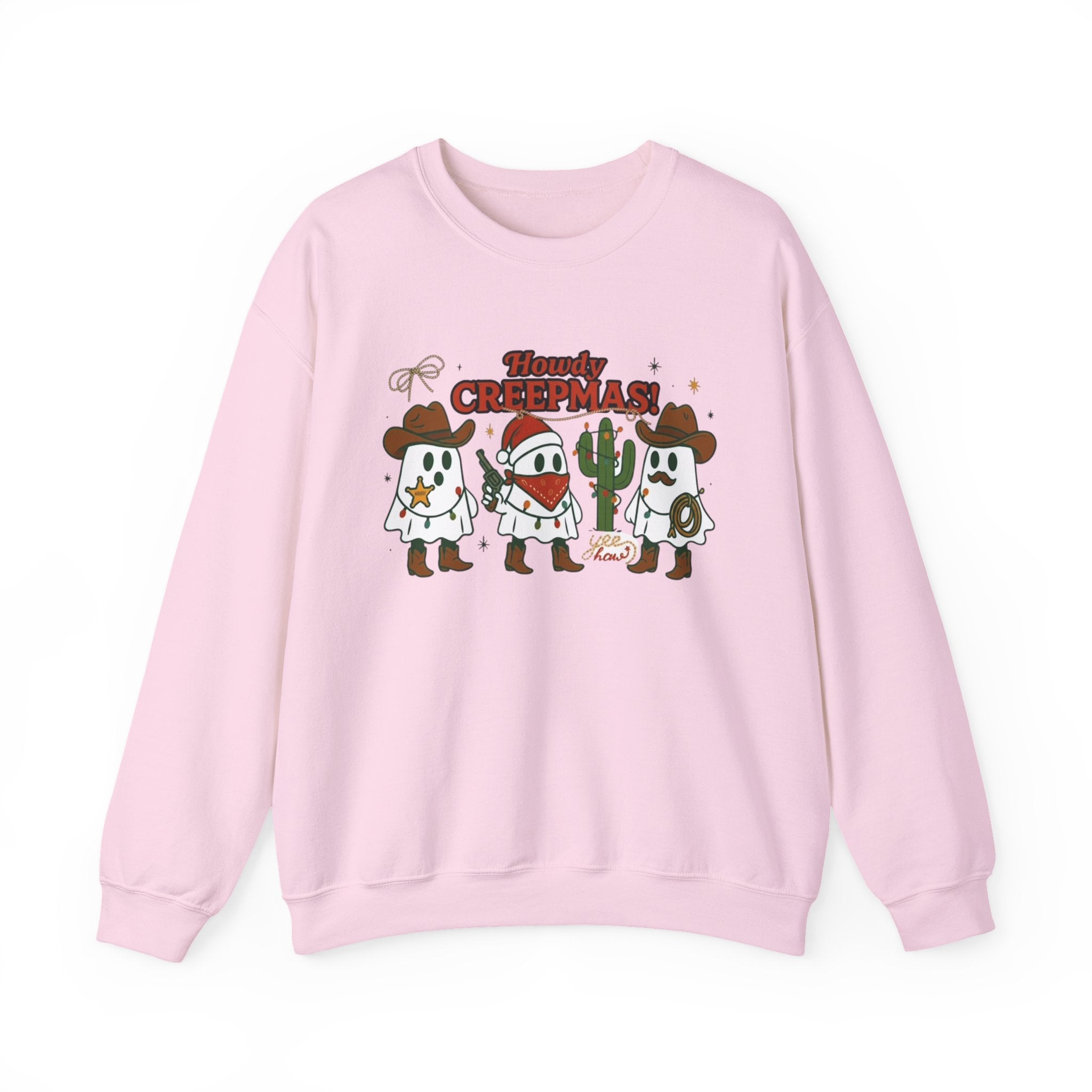 Howdy Christmas ghosts crewneck Sweatshirt | Western cowboy holiday design, Creepmas Attire