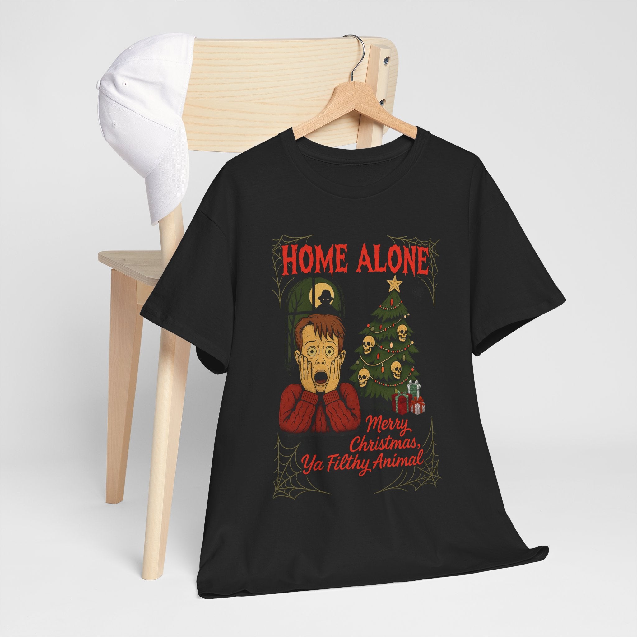 Home Alone Christmas Tee | Merry Christmas Ya Filthy Animal, Merry Creepmas, Gift for Christmas Movie Lover, Spooky Xmas Attire - Boo Crew Boutique