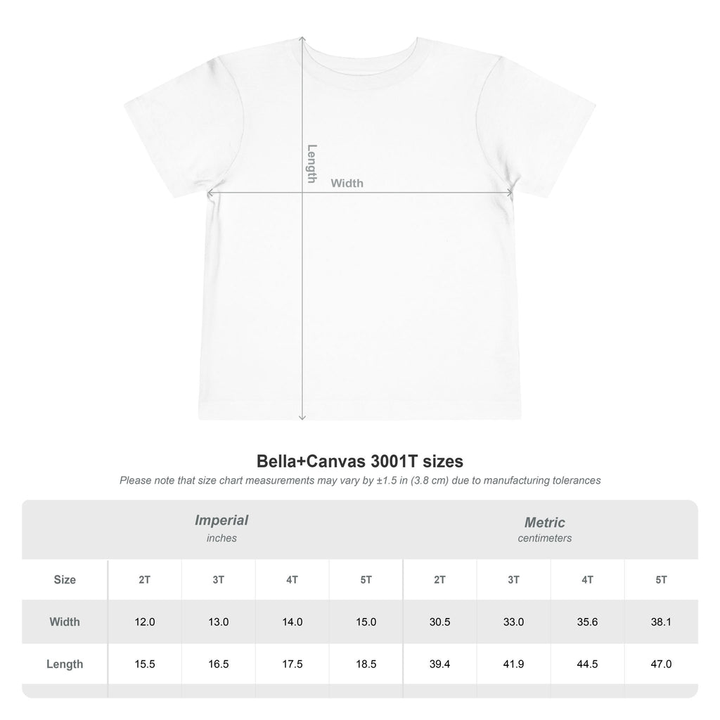 Toddler Tee — "Touchdowns & Terror" Football Graphic