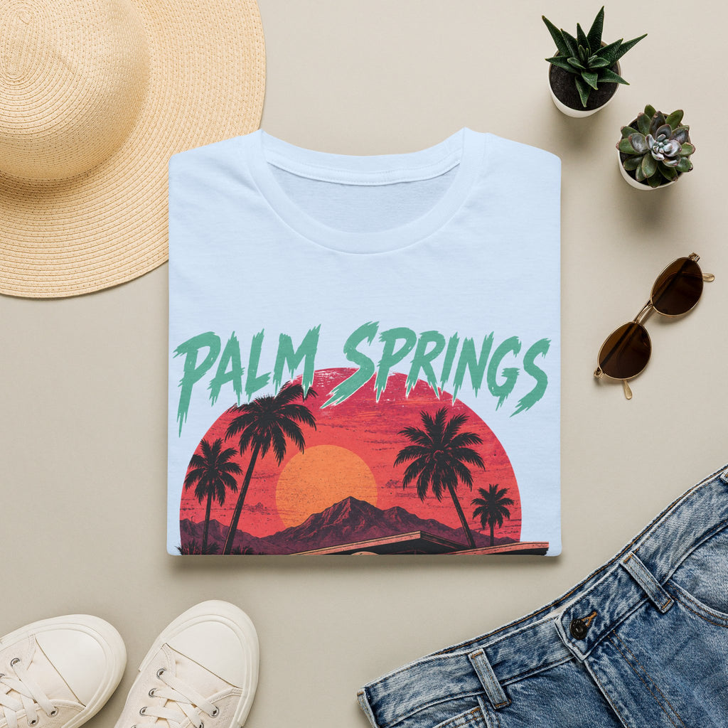 Palm Springs Retro Sunset T-Shirt - Boo Crew Boutique