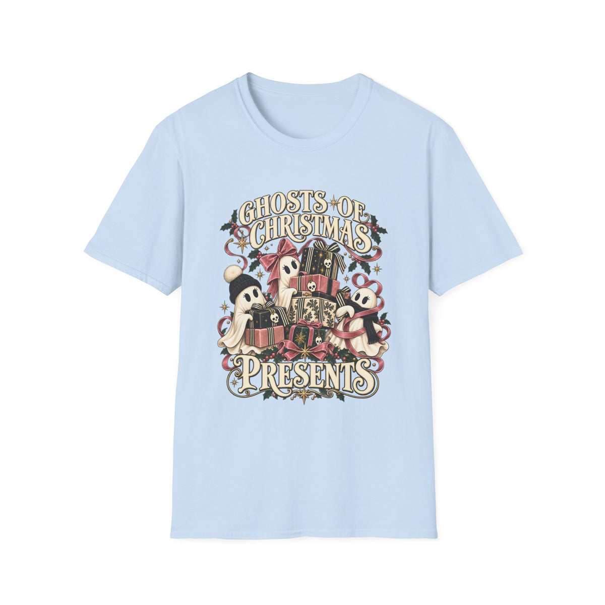 Ghosts of Christmas Presents Holiday T-Shirt - Boo Crew Boutique