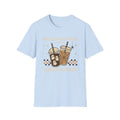 Coffee Drinks T-Shirt — "Freshly Booot Coffee: Scream & Sugar" Cute Spooky Boba Graphic Tee - Boo Crew Boutique