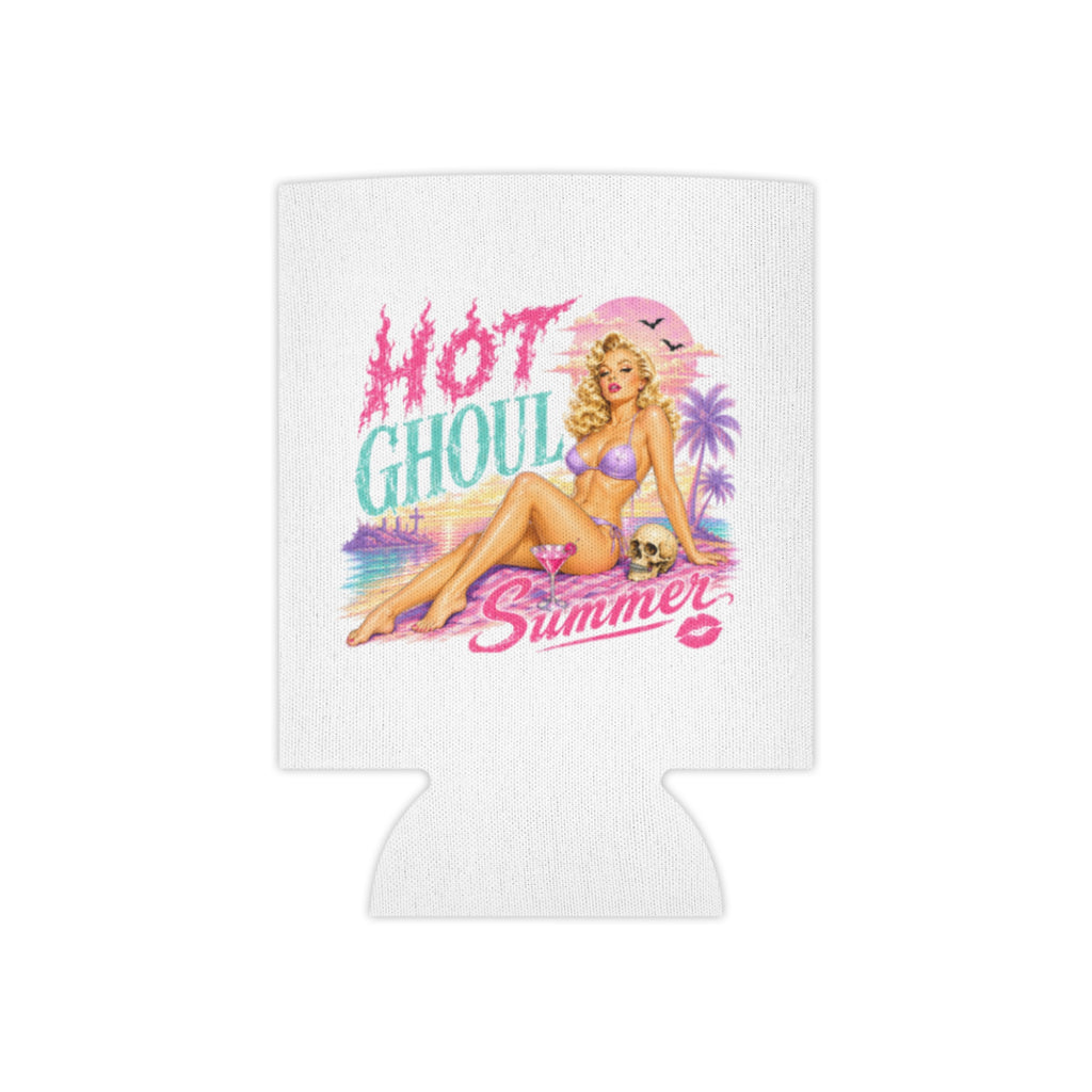 Hot Ghoul Summer Can Cooler — Spooky Summer Beverage Koozie - Boo Crew Boutique