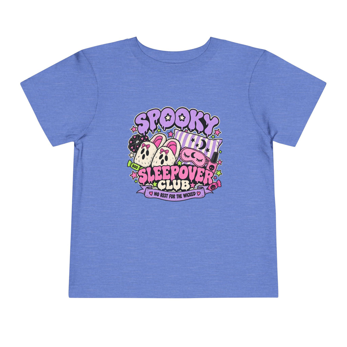 Spooky Sleepover Club Toddler T-Shirt — Cute Ghost Pajama Party Tee - Boo Crew Boutique