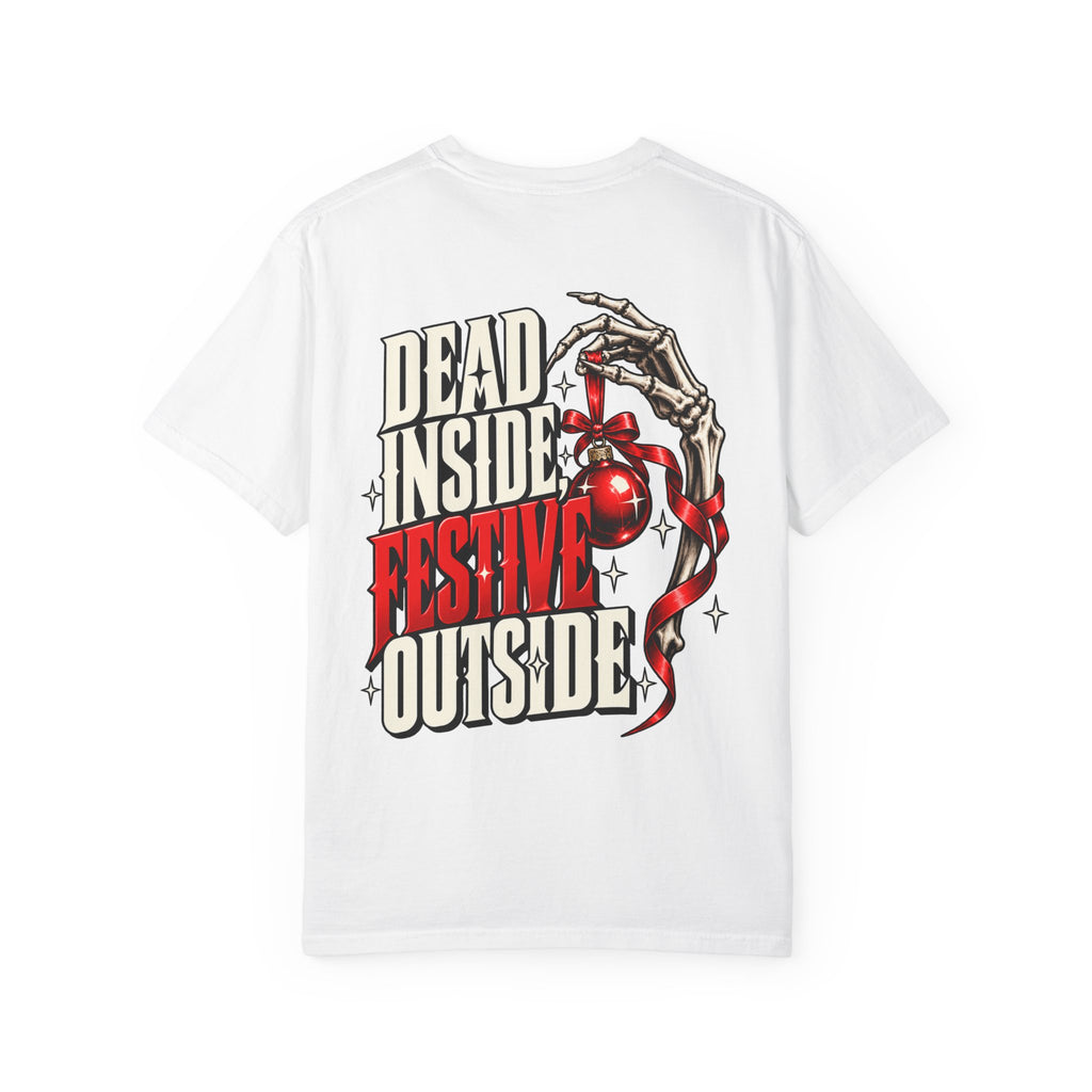 Dead Inside Festive Outside Men's Christmas Tee - Boo Crew Boutique