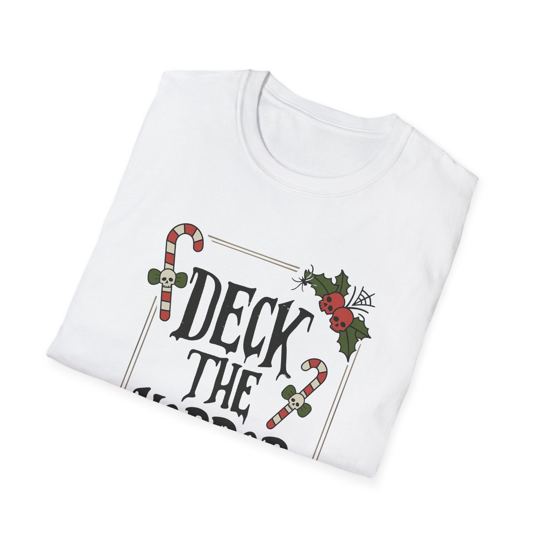 Christmas Horror T-Shirt, Merry Christmas Tee, Unisex Graphic Shirt, Gift for Horror Lovers, Deck the Horror Tee
